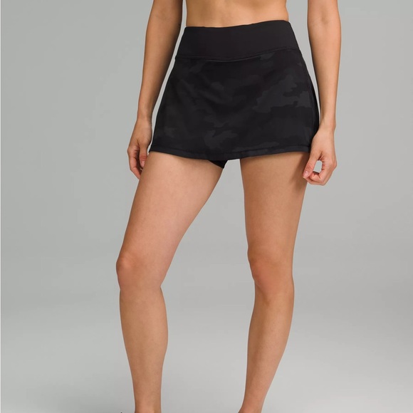 Lululemon Pace Rival Skirt with Heritage Deep Coal Camo - Picture 1 of 15